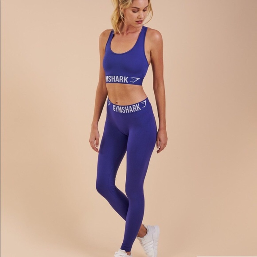 Gymshark Fit Leggings Indigo/White